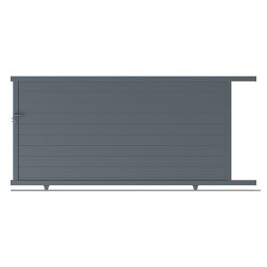 Portail aluminium coulissant quinconces