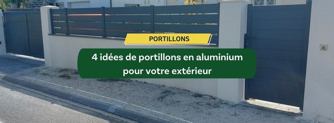 4 idées de portillons en aluminium pour votre extérieur