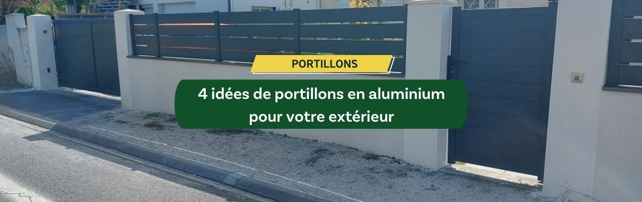 4 idées de portillons en aluminium pour votre extérieur