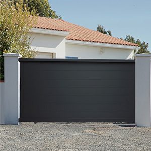 Portail aluminium coulissant 3m50 Blaignan