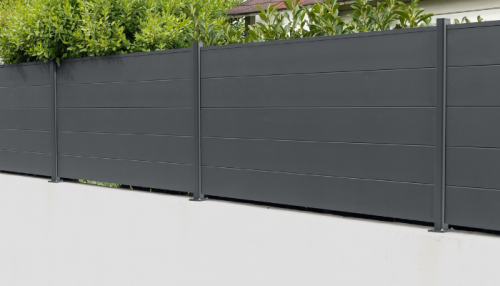 cloture en aluminium Ordonnac gris anthracite