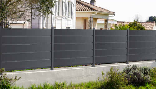 cloture en aluminium cissac gris anthracite