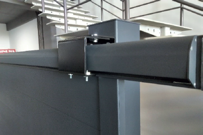 pose coulisse de guidage supérieur installation portail coulissant Blaignan