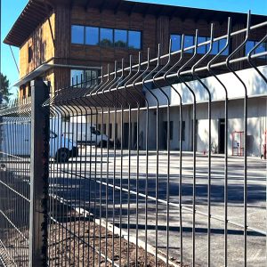 cloture en grillage rigide gris anthracite