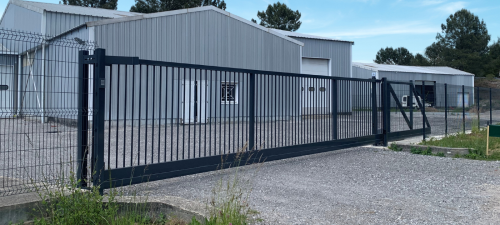 portail en acier - portail autoportant almada gris anthracite