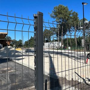poteau à encoches Résid gris anthracite