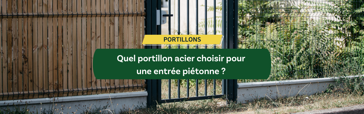 Quel portillon acier choisir pour une entrée piétonne ?